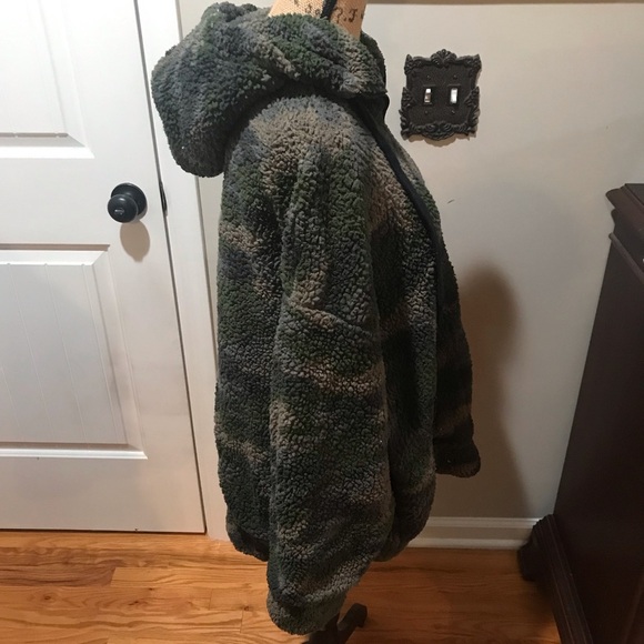 🍃aerie Sherpa Hooded Full Zip Jacket - Picture 10 of 15